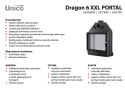 UNICO WKŁAD KOMINKOWY DRAGON 6 XXL RASTER PORTAL