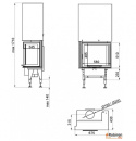 ROBIREN WKŁAD KOMINKOWY SLIM AIR7S CORNER L/P LIFT