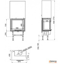 ROBIREN WKŁAD KOMINKOWY SLIM AIR7S CORNER L/P LIFT