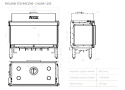HITZE Kominek Gazowy CALMA 120T CLA 120x50.S-G-MH